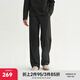 CHINISM  CH赤塵黑色垂感休閑褲男士秋冬款美式直筒寬松西褲簡(jiǎn)約百搭褲子 黑色 L