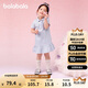 巴拉巴拉童裝兒童連衣裙女童寶寶裙子夏裝2025學(xué)院polo裙繡花208225111020