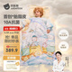 貝肽斯兒童防踢被純棉豆豆絨胎脂皮睡袋寶寶防踢被子神器秋冬中厚 云端L