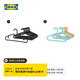 宜家（IKEA）SPRUTTIG埃斯汀衣架晾衣架掛衣架收納衣?lián)我路焓覂燃矣脤W(xué)生宿舍 黑色衣架10只裝+多色兒童衣架8件