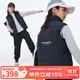 onmygame【特氟龍三防】男童女童羽絨服馬甲輕量戶外新款秋冬裝安心絨外套 暗夜黑 絨子含量:90%(白鴨絨) 150