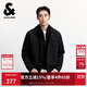 杰克·瓊斯（JACK&JONES） 男裝秋季夾克常規版摁扣拉鏈翻領(lǐng)口袋胸前刺繡長(cháng)袖上衣225321021