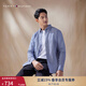 TOMMY HILFIGER【重磅牛津紡】秋冬男女純棉休閑度假風(fēng)格紋長(cháng)袖襯衫外套 藍白格紋0MT XL （推薦：165-180斤）