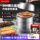 美廚（maxcook）蒸鍋全304不銹鋼30cm三層蒸鍋感溫復底湯鍋 燃氣電磁爐通用MCZ743