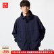 優(yōu)衣庫男裝/男女同款防風(fēng)連帽外套/夾克戶(hù)外休閑478231 69 藏青色 M /170/92A