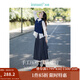 茵曼（INMAN）2025秋冬女裝新款半身裙女格雷系百褶學(xué)院風(fēng)A字顯瘦感長(cháng)裙子 貴族灰 L