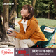 LAFUMA樂(lè )飛葉抓絨衣女 戶(hù)外秋冬Polartec修身連帽美拉德外套 LFJA4CR61 焦糖棕LW 170/88A（40）
