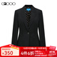 G2000【多面彈性】G2000女裝SS24商場(chǎng)新款柔軟舒適印花里布修身西服 輕薄 多面彈力-黑色修身26寸 38