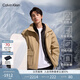 Calvin KleinJeans【戶(hù)外防風(fēng)防水】三合一內膽可拆卸登山?jīng)_鋒羽絨服J327348 PF2-卡其 M
