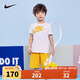NIKE 耐克小童裝2025年夏季男女童短袖T恤+短褲2件套兒童休閑運動(dòng)套裝