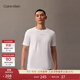 Calvin Klein運動(dòng)【吸濕速干】25夏季男士ck戶(hù)外跑步健身透濕短袖T恤GMS5K159 100-月光白 M