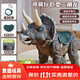 泰利奇三角龍恐龍聲光玩具電動(dòng)會(huì )走可坐騎滑行車(chē)霸王龍特大號兒童禮物 可坐人/承載200斤巨型三角龍滑行車(chē) 【燈光+音樂(lè )+牽引繩】