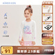愛(ài)慕兒童變形金剛抗菌莫代爾兒童保暖內(nèi)衣/褲男女童秋衣秋褲打底衣奶皮衣 女孩上衣-冰雪童話AK172A541 100