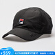 斐樂(lè )（FILA）棒球帽子遮陽(yáng)帽男帽女帽情侶鴨舌帽防曬網(wǎng)球帽吸汗透氣運動(dòng)休閑帽 Black經(jīng)典款黑色 均碼 55-60CM