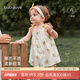 babylove女寶寶包屁衣夏季甜美包屁裙嬰兒吊帶爬服三角哈衣外出服橘黃滿(mǎn)醉80cm