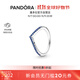 潘多拉（PANDORA）閃耀藍色許愿骨戒指女情侶對戒生日禮物送女友