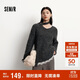 森馬（Semir）毛衣女冬圍巾蕾絲V領(lǐng)絞花寬松2025優(yōu)雅小性感套頭衫109725107011