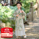奧特曼童裝男童漢服春秋2025新款兒童古裝新中式國風(fēng)女童旗袍中秋表演服 綠色女童 90 建議80-90cm1歲半-2歲