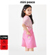 MiniPeace太平鳥(niǎo)童裝夏女童牛仔中短褲F2HBE2A09 粉紅色 160cm