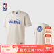 NBA【限時秒殺】球隊文化系列-湖人/勇士 情侶t恤休閑夏季運動短袖男 金州勇士/淺灰白色 XL