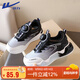 回力（Warrior）兒童籃球鞋旋鈕扣跑步鞋男童四季運(yùn)動(dòng)鞋 WZ(CL)-0871 黑灰 31 