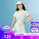 斯凱奇Skechers女子Polo領(lǐng)短袖休閑運動連衣裙涼感舒適L224W079