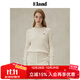 ELAND衣戀毛衣女夏日棉花糖變形絞花長(cháng)袖上衣25秋新款 燕麥色(33)OATMEAL S