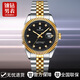 勞力士王子瑞士認證手表男士全自動(dòng)石英表夜光防水日志型時(shí)尚金勞專(zhuān)用男表 間金黑面 40mm