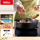 WOLL德國進(jìn)口不粘平底鍋無(wú)涂層無(wú)油煙牛排煎鍋家用電磁爐平底鍋