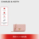 CHARLES&KEITH經(jīng)典菱格鏈條小方單肩斜挎包包女包生日禮物CK2-70160131 粉紅色Pink 小包