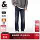 杰克·瓊斯（JACK&JONES）男裝秋季寬松時(shí)尚簡(jiǎn)約日常舒適直筒版型牛仔褲225132121 A14深牛仔藍 32 175 W32/L32