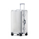新秀麗全鋁鎂合金行李箱女拉桿箱大容量加厚旅行箱學(xué)生托運箱旅行箱箱子 銀色 26寸[能裝又耐造定制箱套]