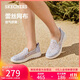 斯凱奇（Skechers）單鞋女鞋秋季蕾絲網(wǎng)面涼鞋軟底健步鞋平底百搭休閑鞋896020