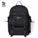 瑞戈女大學(xué)生書(shū)包高中學(xué)生男初中生電腦背包雙肩包旅行包大容量包 黑色