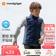 moodytiger校服神器兒童羽絨馬甲鴨絨背心男女童輕薄保暖拒水透氣彈力秋冬款