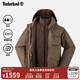 添柏嵐（Timberland）官方男裝三合一沖鋒衣外套棉服戶(hù)外防風(fēng)|A5MBP A5MBPBK0/巧克力色 L