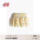H&M女裝半身裙2025秋季新款波嬉風穿搭印花分層迷你半身裙1277381 淺黃色/佩斯利花紋 S 160/72