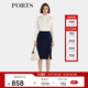 PORTS寶姿年秋冬新品女裝半身裙ALL9S003NWQ088 NAVY M (6)