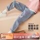 ASK JUNIOR女童褲子2025秋季兒童時(shí)尚刮破牛仔長(cháng)褲 藍色 130