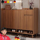 ROWILUX德國實木鞋柜家用門口2025新款入戶玄關(guān)柜一體室內(nèi)收納儲物柜 60-32-9cm純郁金檀木色【實木生 自行安裝
