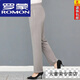 羅蒙（ROMON）25年中老年女褲夏季直筒彈力純棉休閑褲媽媽褲子薄款老年夏天長(cháng)褲 駝色 3XL (建議110-125斤)