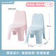 茶花兒童小板凳塑料家用換鞋小凳子幼兒園靠背加厚簡(jiǎn)約椅凳椅子 霧霾藍+櫻粉色【兩個(gè)裝】