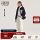 Teenie Weenie小熊女裝短外套2025秋季新款溫暖舒適加厚搖粒絨上衣 藏青色 M