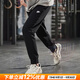 耐克（NIKE）官方 褲子夏季男 25新款棉質(zhì)親膚透氣針織長(cháng)褲跑步運動(dòng)休閑褲男褲 FQ4331-010/束腳/純棉/刺繡LOGO 2XL