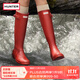 HUNTER雨靴戶(hù)外露營(yíng)女鞋惠靈頓經(jīng)典英倫防水防滑騎士靴女長(cháng)筒女靴高筒靴 啞光軍紅色/MLR 38