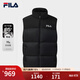 FILA 斐樂(lè )官方男士羽絨馬甲2025冬新款時(shí)尚休閑RGB-多彩羽絨外套 正黑色-BK L 175/96A/L