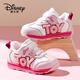 迪士尼（Disney）兒童運動(dòng)鞋冬季軟底耐磨板鞋戶(hù)外休閑棉鞋 淡粉/玫紅(加絨) 28