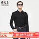 雅戈爾（YOUNGOR）長(cháng)袖POLO衫男翻領(lǐng)混紡POLO衫輕薄簡(jiǎn)潔時(shí)尚POLO衫 黑色 M