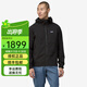 PATAGONIA男士R1 TechFace hoody抓絨保暖透氣連帽軟殼夾克巴塔哥尼亞83578 BLK黑色 M