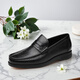 金利來(lái)青年男士皮鞋男套腳樂(lè )福鞋頭層牛皮真皮鞋皮鞋舒適男鞋 黑色胎牛皮 羊皮內里 38